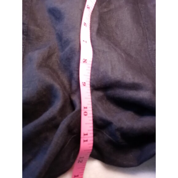 NEW Everlane Black Linen Shoestring Jumpsuit Pockets Elastic Waist Size XXS - Picture 9 of 12